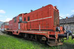 Die Diesellokomotive 2045.015-1 der ÖBB wurde 1954 gebaut und war Ende August 2019 im Außenbereich des Heizhauses Lienz zu finden.