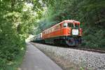 RBAHN 2050.09 am 03.September 2017 mit Zug3 von Liesing nach Waldmühle nahe der ehemaligen Haltestelle Neumühle.