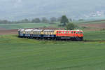 2050 09 an der Spitze des Sonderzuges zum “12. Oldtimertreffen auf Schiene & Strasse” von Wien Praterstern nach Ernstbrunn. Die Aufnahme entstand zwischen Würnitz-Hetzmannsdorf und Karnabrunn am 05.05.2019.