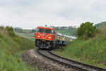 2050 09 mit dem Sonderzug zum “12. Oldtimertreffen auf Schiene & Strasse” von Wien Praterstern nach Ernstbrunn. Das Foto enstand kurz nach Wetzleinsdorf am 05.05.2019.