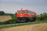 RBAHN 2050.09 am 02.August 2019 beim Strecken-Km 17,6 der Lokalbahn Korneuburg - Mistelbach.