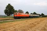 RBAHN 2050.09 mit dem SR 16842 (Rückersdorf-Harmannsdorf - Ernstbrunn) am 02.August 2019 beim Strecken-Km 23,4 der Lokalbahn Korneuburg - Mistelbach.