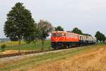 RBAHN 2050.09 mit dem SR 16842 (Rückersdorf-Harmannsdorf - Ernstbrunn) am 02.August 2019 beim Strecken-Km 23,4 der Lokalbahn Korneuburg - Mistelbach.