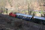 BIF 2062 053-1 am 02.April 2018 mit dem SR 14563 (Wien Meidling - Waldmühle Ladestelle) auf der Kaltenleutgebenerbahn beim Strecken-Km 4,8.