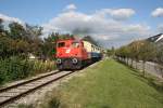 FROWOS 2062 053-0 anllich des Regionalbahntages am 16.09.2012 auf der Kaltenleutgebener Bahn als NF 19076 auf der Rampe kurz vor dem Bf.