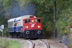 FROWOS 2062 053-0 am 13.10.2012 auf der Kaltenleutgebener Bahn als NF 19070 kurz vor der ehemaligen Hst.