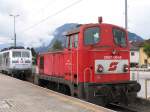 2067 061-8 whrend 150 Jahre Eisenbahnen in Tirol/Wrgl auf Wrgl Hbf am 23-8-2008.