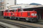 Am 5.04.2008 fuhren die 2067 079 + 2067 088 als Lokzug durch Bruck/Mur.