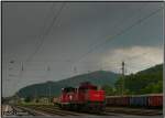 2068 057 und 1063 014 fahren gemeisam als Lokzug aus Kinttelfeld in Richtung St.Michael aus. 02.08.2008