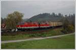 2143 069 und 2143 055 mit dem VG 73152 von Schwarzenau nach Martinsberg am 16.10.2008 kurz nach der Ausfahrt aus Zwettl.