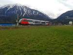 5022 022-5 als R 4816 nach Villach Hbf, kurz nach der Abfahrt in Kötschach-Mauthen.