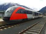 5022 022-5 wartet am 2.4.2015 im Bahnhof Kötschach-Mauthen auf seine Abfahrt als R 4816 nach Villach Hbf