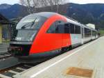 5022 022-5 als R 4809 von Villach Hbf bei der Ankunft im Endbahnhof Kötschach-Mauthen.