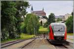 Regio3191 mit 5022 013-6 kurz vor der Abfahrt in Aigen-Schlägl nach Linz Urfahr.