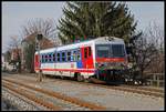 5047 095 fährt am 6.03.2019 in den Bahnhof Bad Sauerbrunn ein.