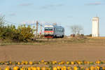 5047 050 war am 16.10.2019 als R 7240 von Goß Schweinbarth nach Obersdorf unterwegs.