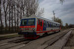 5047 050 steht am 24.3.2023 als R95 nach Wr. Neustadt Hbf in Traiskirchen-Aspangbahn