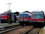 5047 063-2 eingeklemmt zwischen 628 565-4 und Ludmilla 233 596-6 in Simbach/Inn 071026