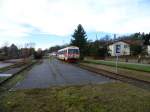 Ein 5047iger bei der Einfahrt aus dem Bahnhof von Klein Pöchlarn.