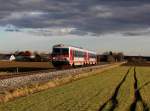 Der 5047 070 und der 5047 071 als R nach Braunau am 07.02.2014 unterwegs bei Oberseibersdorf.