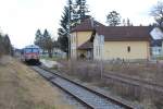 Bahnhof Bad Pirawarth mit Blickrichtung Süden.