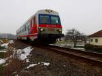 5047 063-2 ist als R3476 auf der Hausruckbahn Richtung Attnang/Pu unterwegs; 150218