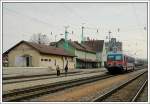 R 7626 von Wiener Neustadt nach Neusiedl am See am 10.3.2007 bei der Ausfahrt aus Wulkaprodersdorf.