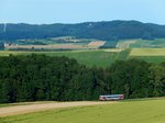 5047 082-2 bringt als R3485 farbliche Abwechslung in die Gegend der Hausruckbahn; 160701