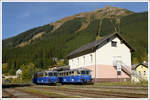 5081.563 neben 5081.562 am 13.10.2019 im Bahnhof Präblichl anlässlich einer Fotofahrt auf der Erzbergbahn.