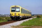 Am 21.09.2010 fhrt Raaberbahn/GySEV 5147 511/512 als R7763 von Wiener Neustadt Hbf nach Neckenmarkt-Horitschon.