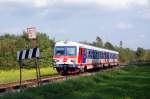 5147 003/004 fhrt als R7763 von Wiener Neustadt Hbf nach Neckenmarkt-Horitschon. Unterpetersdorf, 08.10.2010