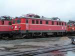 Die 1010 013 im Eisenbahnmuseum Ampflwang am 07/08/10.