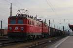   1010 003 und 1040 013 mit der Leerrübe LGAG 59106 von Tulln an der Donau (Tu) nach Sierndorf (Si); am 05.01.2014  Natürlich auch ein großes Dankeschön an den Club 1018 -