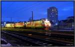 E-Loks 1014 011 + 016 stehen mit einem Messwagen im Bahnhof Knittelfeld.