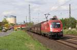 1016 002 ÖBB mit einem Altmannzug bei Obernjesa am 27.04.2018