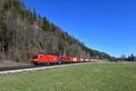 1016 017 + 1216 014 mit einem Containerzug am 23.03.2019 bei Pöckau.