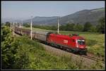 1016 031 mit Güterzug bei Niklasdorf am 26.06.2019.