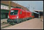 1016 007 mit IC535 in Knittelfeld am 16.11.2002.