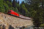 Vor der Containerzugrckleistung kam noch 1016 020-8 mit BB EC 668  H2O-Hotel-Therme-Resort  Graz Hbf.