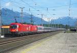 1016 024 mit 1116 158 am Westbahn-Starzug EC 162 Transalpin von Wien West nach Zrich.