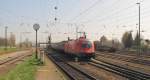 BB 1016 042-2 mit dem TEC 43932 von Graz Sd CCT nach Neuss Gbf, in Mainz-Bischofsheim; 29.03.2011