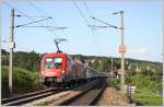 1016 010 fhrt mit IC 820 von Wien West nach Linz Hbf.