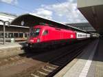 Ein BB Taurus BR 1016 in Heidelberg Hbf am 20.09.11 mit IC 