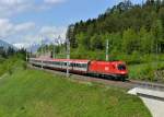 1016 020 mit EC 111 am 04.05.2013 bei Pusarnitz.