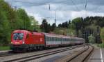 1016 013 eilt am 04.05.13 mit einem EC nach Mnchen durch Aling