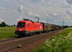 1016 003 mit einem Gterzug am 21.05.2013 bei Plattling.