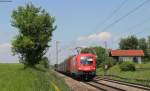 1016 018-2 mit einem gemischten Gterzug an der ex Bk Hilperting 18.5.13