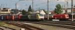 1016 007-7 steht am 7.9.2014 mit dem Rheingoldexpress am Bahnsteig 1 im Bahnhof Kufstein.