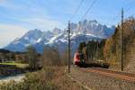 1016 021 zieht ihren umgeleiteten IC auf der Giselabahn in Richtung Zell am See, Fuchsham am 01.