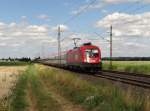 1016 007 und 1016 003 zu sehen am 20.07.15 in Neu Ulm.